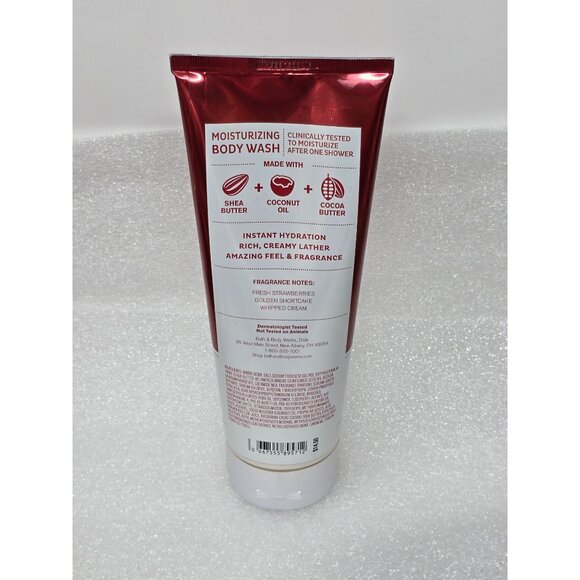 Bath & Body Works Strawberry Pound Cake Moisturizing Body Wash Shea Butter Cocoa - Picture 2 of 2